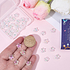 50Pcs Transparent Electroplate Glass Bead Caps EGLA-SC0001-67-3