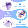50Pcs Organza Bags Jewellery Storage Pouches Wedding Favour Party Mesh Drawstring Gift OP-TA0001-16A-4