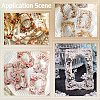 6 Sets 6 Colors Paper Self-Adhesive Lace Stickers DIY-SP0004-94-5