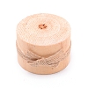 Natural Pine Wood Candle Holder AJEW-WH0188-59B-2
