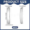 50Pcs 201 Stainless Steel Links/Connectors STAS-UN0063-29-3