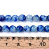 Dyed Natural White Jade Beads Strands G-T139-6mm-60-17-5