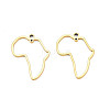 Ion Plating(IP) Africa Map 201 Stainless Steel Connector Charms LS-STAS-T063-168G-2