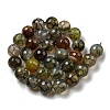 Faceted Natural Dragon Veins Agate Beads Strands G-F447-12mm-L07-3