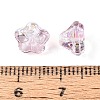 Electroplate Transparent Glass Beads Strands EGLA-N055-03A-08-4