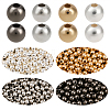 2400Pcs 4 Colors Round CCB Plastic Spacer Beads CCB-PA0001-05C-1