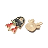 Christmas Theme Alloy Enamel Pendants FIND-M039-01E-2