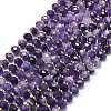 Natural Amethyst Beads Strands G-P573-A31-01-2