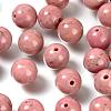 100Pcs 8mm Grade AAA Natural Rhodonite Round Beads DIY-LS0002-65-4