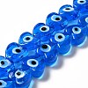 Handmade Evil Eye Lampwork Beads Strands LS-LAMP-E023-07B-06-1