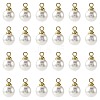 24Pcs ABS Plastic Imitation Pearl Charms KK-FS0001-78-3