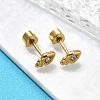 Ion Plating(IP) 304 Stainless Steel Carrot Stud Earrings EJEW-A118-20G-02-2