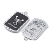 Alloy Twelve Constellations Series Big Pendants PALLOY-O107-01P-08-3
