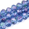 Handmade Luminous Lampwork Beads Strands LAMP-N037-01D-1