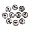 Cat Eye Style Natural Black Lip Shell Buttons SH-CBAA69B-01H-1
