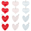 SUNNYCLUE 36Pcs 6 Styles Transparent & Opaque Resin Pendants RESI-SC0002-97-1