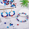 100Pcs 5 Colors Handmade Evil Eye Lampwork Beads Strands LAMP-TA0001-88A-7