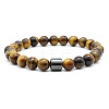 Natural Tiger Eye Bead Stretch Bracelets for Women EQ9496-1-1