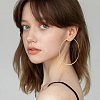 3 Pairs Brass Hoop Earrings for Women EJEW-BBC0001-66G-05-6