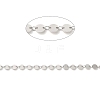 Anti-Tarnish Rhodium Plated 925 Sterling Silver Flat Round Link Chains STER-NH0001-27A-P-2