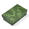 Flower Printed Cardboard Jewelry Boxes X-CBOX-T006-10A-2