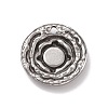 304 Stainless Steel Pendant Cabochon Settings STAS-E169-04P-2