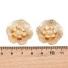 Brass Filigree Cabochons KK-CBACEE9-02D-KCG-3