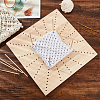 CHGCRAFT Square Wood Crochet Blocking Board DIY-CA0005-27B-5