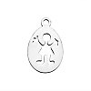 Non-Tarnish 201 Stainless Steel Pendants STAS-Q201-T427-1