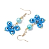 Glass Dangle Earrings EJEW-MZ00259-03-4