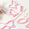 3 Sets 3 Styles PP Plastic Cookie Baking Molds DIY-SC0031-04A-7