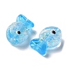 Handmade Foil Lampwork Fish Beads FOIL-Z001-01D-2