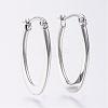 304 Stainless Steel Hoop Earrings EJEW-F105-34P-1
