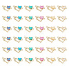  36Pcs 6 Colors Alloy Crystal Rhinestone Connector Charms FIND-TA0003-15-2