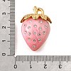 304 Stainless Steel Acrylic Pendants STAS-E549-03G-03-3