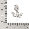 Rack Plating Alloy Rhinestone European Dangle Charms PALLOY-S189-27P-3