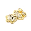 Brass Micro Pave Cubic Zirconia Pendants KK-P230-02G-3