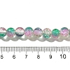 Crackle Glass Beads Strands X1-CCG-C002-8mm-07-4
