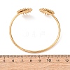304 Stainless Steel Cuff Bangles for Women BJEW-Z157-01G-03-3