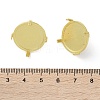 Brass Stud Earrings Setting Findings KK-R215-07G-3