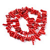 Dyed Chips Synthetic Coral Beads Strands CORA-Q026-01A-2