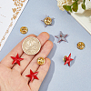 12Pcs Star Alloy Lapel Pin Backs for Backpack Clothes JEWB-FH0003-07B-3