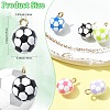 6Pcs 6 Colors Alloy Enamel Pendants ENAM-CJ0007-62-2