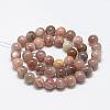 Natural Sunstone Beads Strands G-R446-4mm-30-2