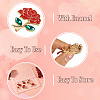 5Pcs 5 Styles Flower Enamel Pins JEWB-TA0001-35-4