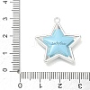 Spray Painted Alloy Pendants AL-CBA5B8E-14P-02-3