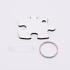 Sublimation Blanks Keychains KEYC-WH0018-21-2