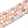 Natural Cultured Freshwater Pearl Beads Strands PEAR-N013-07O-01-5
