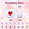 100Pcs Opaque Acrylic Beads MACR-YW0003-79A-3