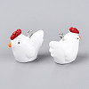 Opaque Resin Pendants X-RESI-S356-068-2